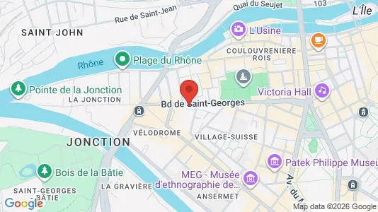 Office spaces for rent i Geneva Plainpalais - kort over placeringen