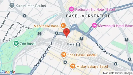 Kontorer til leie i Basel-Stadt - kort over placeringen