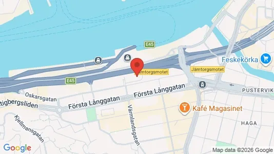 Kontorslokaler för uthyrning i Göteborg Centrum - kort over placeringen
