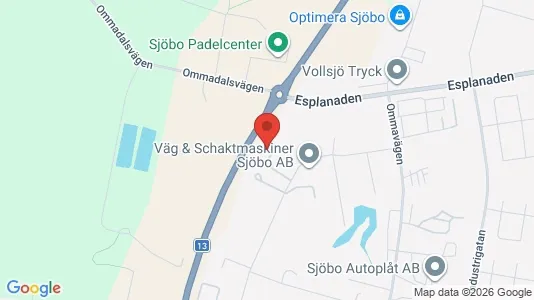 Varastot Vuokrattavana i Sjöbo - Kuva Google Street Viewstä