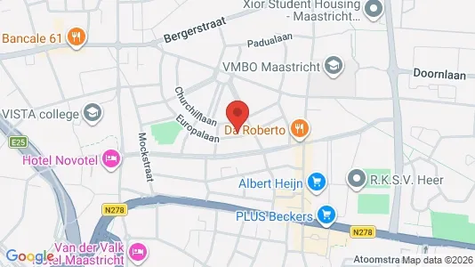 Kontorlokaler til leje i Maastricht - kort over placeringen