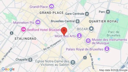 Büros zur Miete i Stad Brussel – Foto von Google Street View