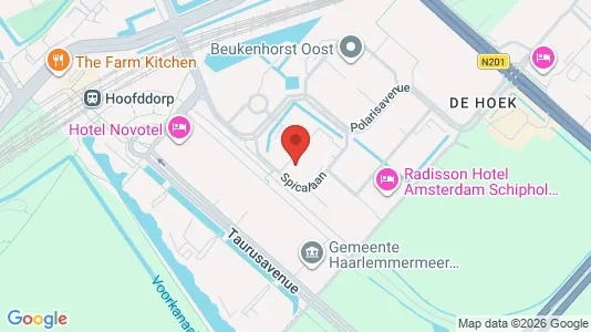 Office spaces for rent i Haarlemmermeer - kort over placeringen