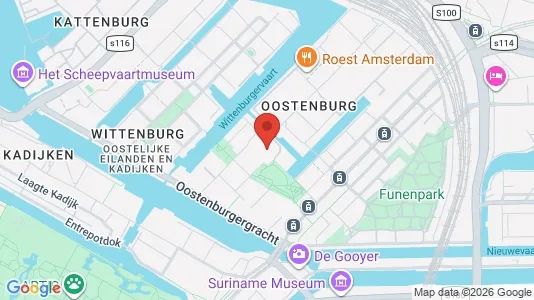 Kontorer til leie i Amsterdam Centrum - kort over placeringen