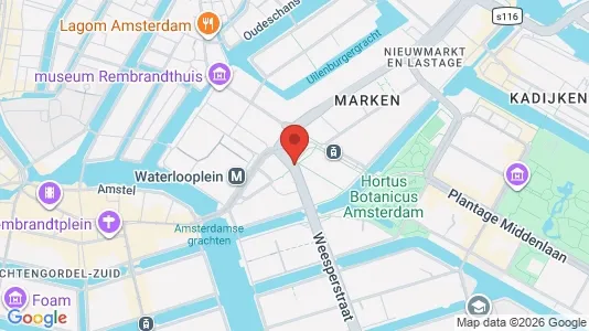 Espacios de oficina En alquiler i Amsterdam Centrum - kort over placeringen
