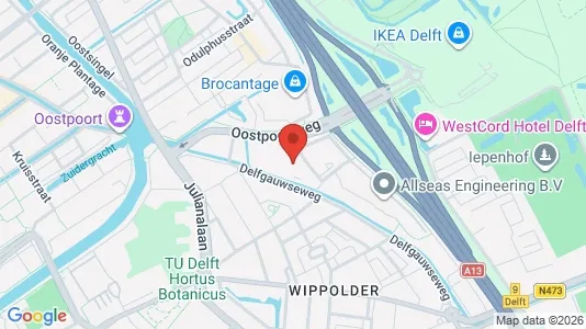 Kontorslokaler för uthyrning i Delft – Foto från Google Street View