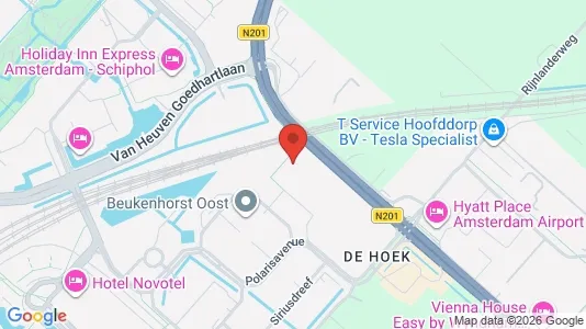Kontorer til leie i Haarlemmermeer - kort over placeringen