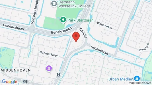 Kontorer til leie i Amstelveen - kort over placeringen