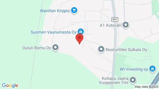 Industrial properties for rent i Kempele - kort over placeringen