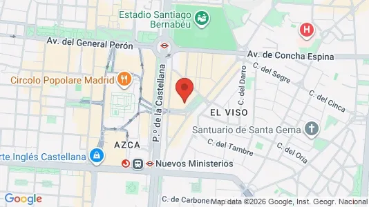Office spaces for rent i Madrid Chamartín - kort over placeringen