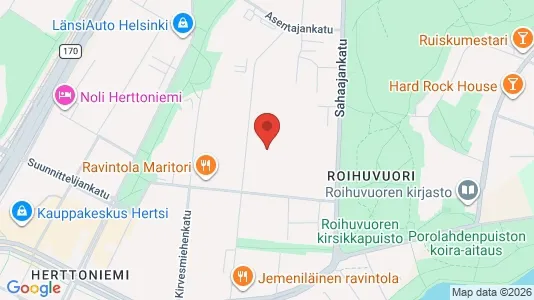 Industrial properties for rent i Helsinki Itäinen - kort over placeringen