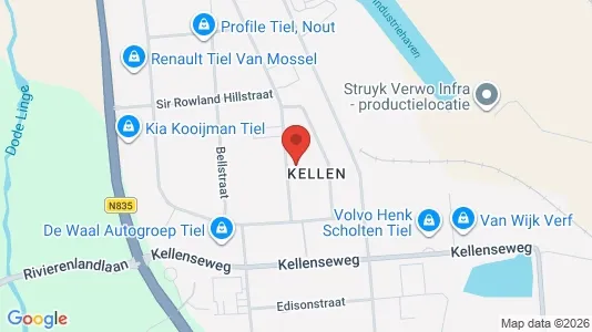 Lokaler til leie i Tiel – Bilde fra Google Street View