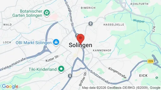 Varastot Vuokrattavana i Solingen - Kuva Google Street Viewstä