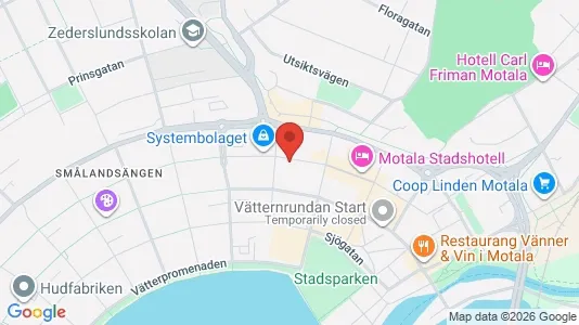 Commercial properties for rent i Motala - kort over placeringen