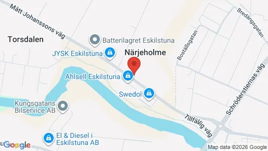 Lokaler til leje i Eskilstuna - kort over placeringen