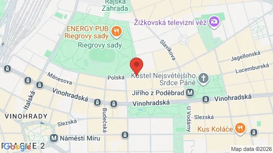Lokaler til leie i Praha 2 – Bilde fra Google Street View