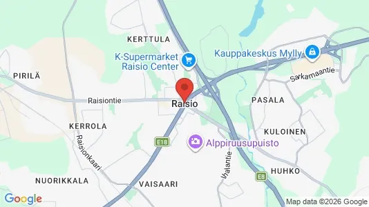 Lokaler til leie i Raisio – Bilde fra Google Street View