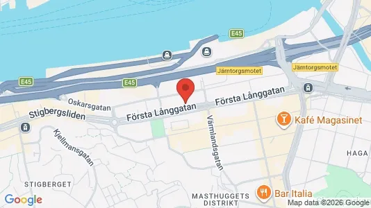 Kontorslokaler för uthyrning i Göteborg Centrum - kort over placeringen