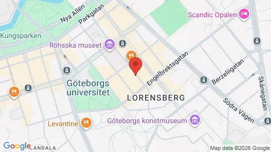 Lokaler til leje i Gøteborg Centrum - kort over placeringen