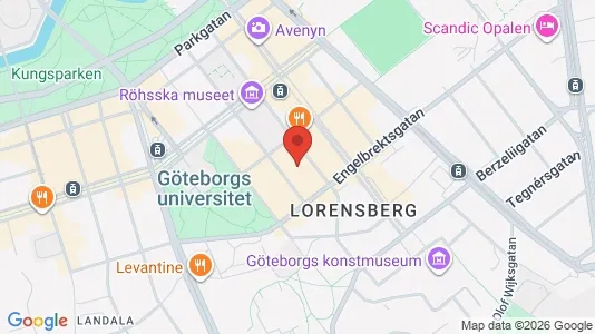 Företagslokaler för uthyrning i Göteborg Centrum - kort over placeringen