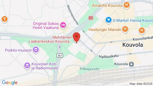 Office spaces for rent i Kouvola - kort over placeringen