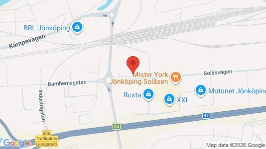 Kontorlokaler til leje i Jönköping - kort over placeringen