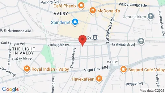 Varastot Vuokrattavana i Valby - Kuva Google Street Viewstä