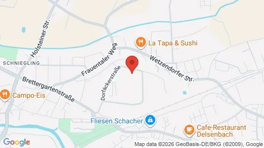 Coworking spaces for rent i Nuremberg - kort over placeringen
