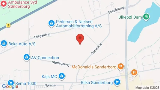 Kontorslokaler för uthyrning i Sønderborg – Foto från Google Street View