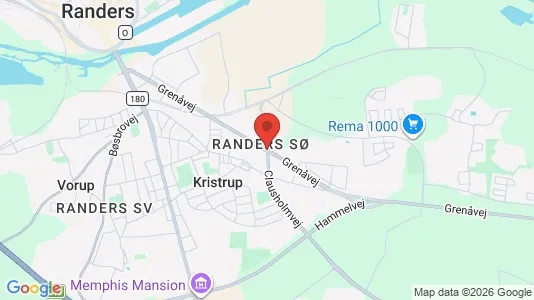 Kaupat Vuokrattavana i Randers SØ - Kuva Google Street Viewstä