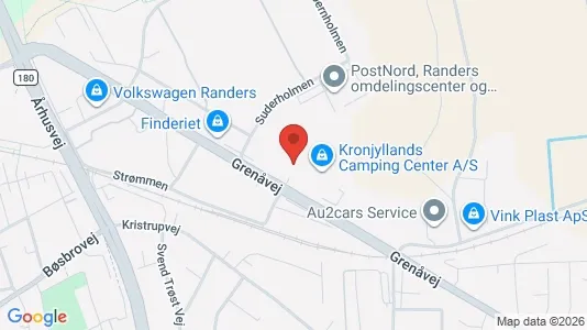 Varastot Vuokrattavana i Randers SØ - Kuva Google Street Viewstä