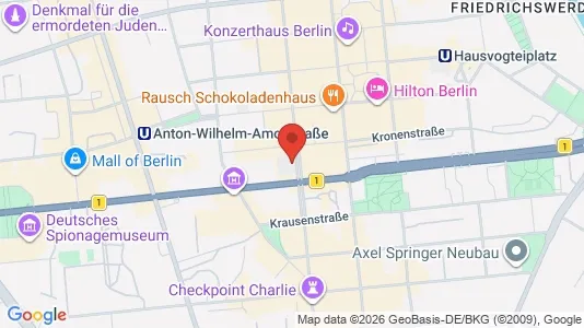 Office spaces for rent i Berlin Mitte - kort over placeringen