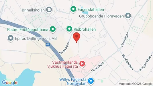 Toimistotilat Vuokrattavana i Fagersta - Kuva Google Street Viewstä