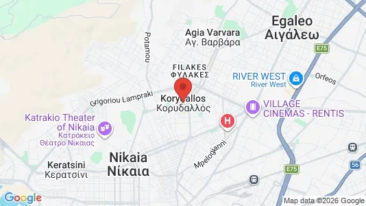 Butikklokaler til leie i Korydallos – Bilde fra Google Street View