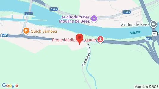 Lokale biurowe Do wynajęcia i Namen - kort over placeringen