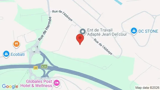 Varastot Vuokrattavana i Herstal - Kuva Google Street Viewstä