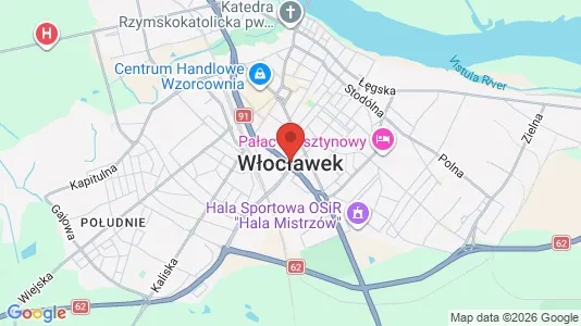 Lager zur Miete i Włocławek – Foto von Google Street View