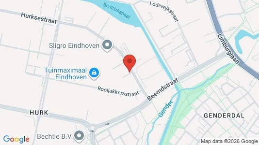 Lokaler til leje i Eindhoven - kort over placeringen
