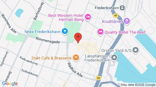 Toimistotilat Vuokrattavana i Frederikshavn - Kuva Google Street Viewstä