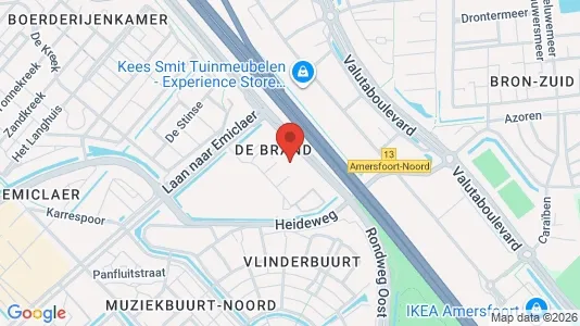 Kontorlokaler til leje i Amersfoort - kort over placeringen