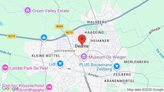 Ladenlokale zur Miete i Deurne - kort over placeringen