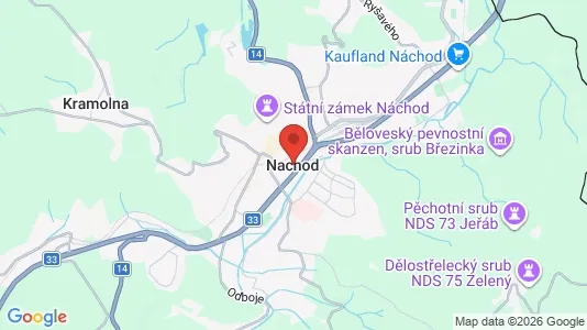 Lokaler til leje i Náchod - Foto fra Google Street View