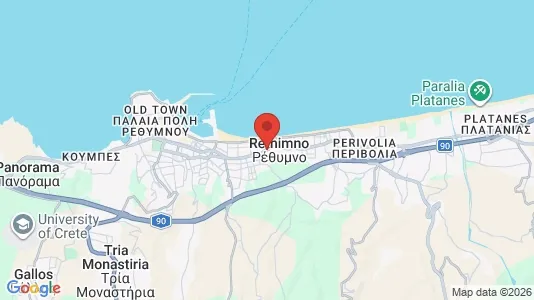 Kaupat Vuokrattavana i Rethymno - Kuva Google Street Viewstä