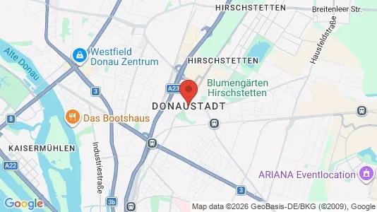 Büros zur Miete i Wien Donaustadt - kort over placeringen
