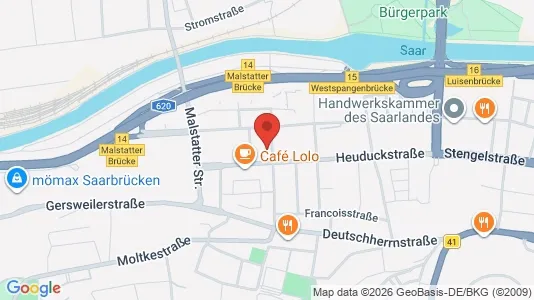 Lokaler til leje i Saarbrücken - Foto fra Google Street View