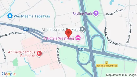 Kontorer til leie i Roeselare – Bilde fra Google Street View