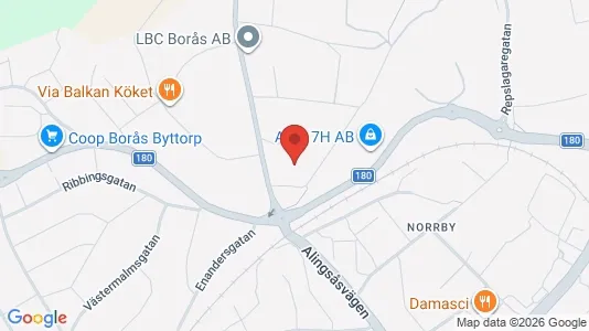 Magazijnen te huur i Borås - kort over placeringen