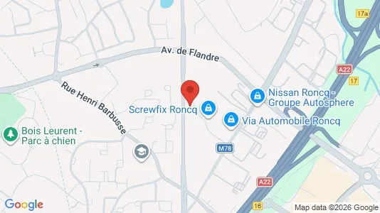 Commercial properties for rent i Lille - kort over placeringen