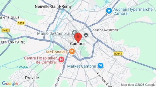 Varastot Vuokrattavana i Cambrai - Kuva Google Street Viewstä