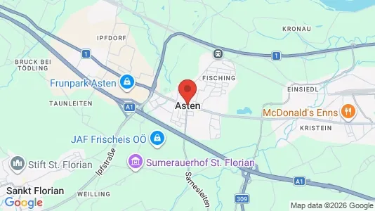Showroomit Vuokrattavana i Asten - Kuva Google Street Viewstä